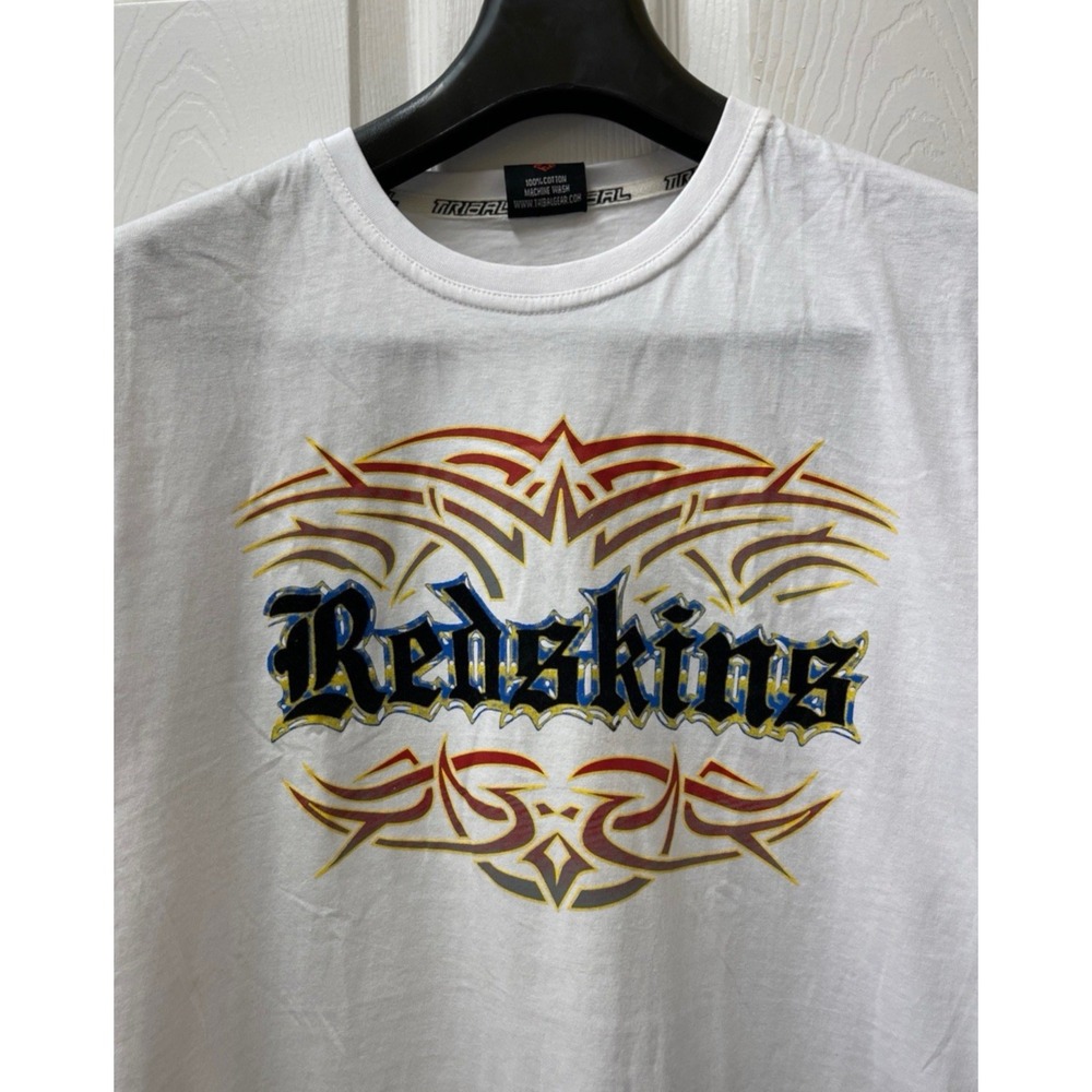 Tribal Gear Redskins Medium White‎ Graphic T Shirt Streetwear - NWT